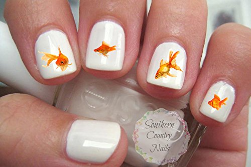 Calcomanías de uñas Goldfish