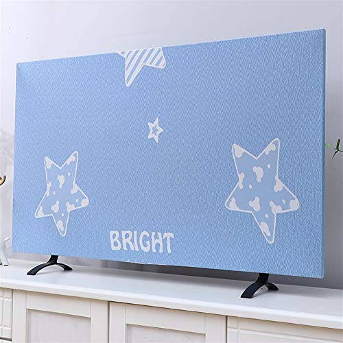 Haushalt Liquid Crystal TV TV-Staubschutz Drape Hohe Elastizität, Dickere Stoff, Drucken Netter (Color : F, Size : 75-inch)