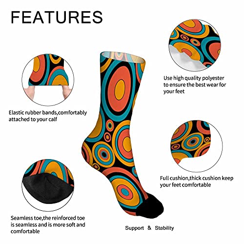 Image of Pehede Socks Mens Fun Dress Socks for Women Funny Novelty Crazy Design Socks