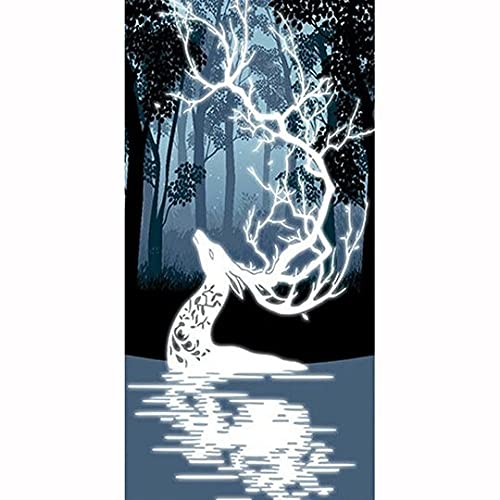 Kit Diamant Peinture Cerf Elfe 80x180 cm grand format pour décoration salon
