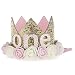 Golden Swallow Birthday Crown Baby Girl Flower Tiara Headband Party Hat Hairband