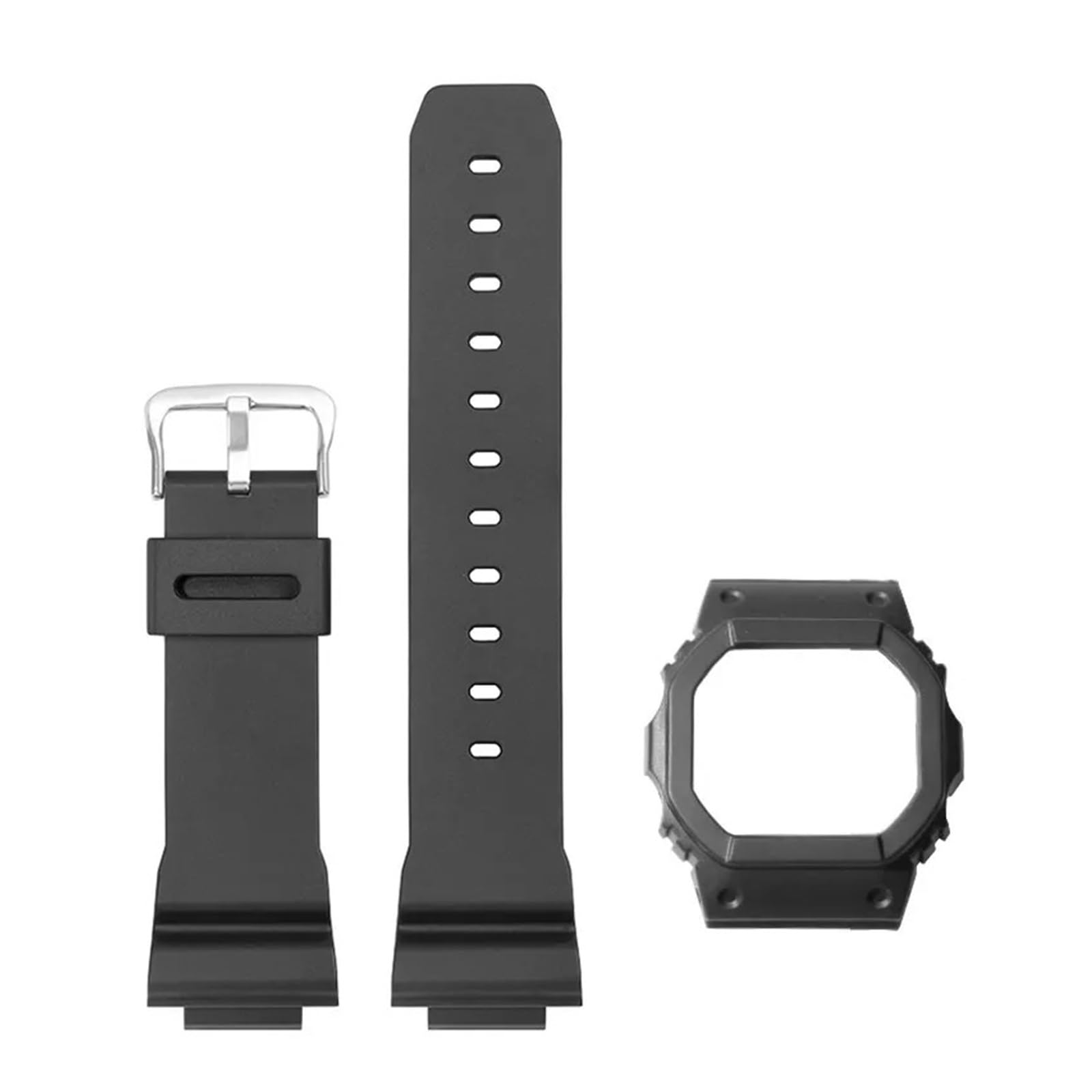 Compatibile con Casio G-SHOCK Set di custodie DW-5600 GW-B5600/M5610 Cinturino orologio in silicone da uomo