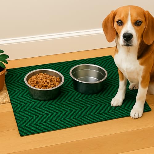 Image of Vivid Anti Slip Door Mat, Floor Mat for Living Room with Anti Slip Backing, Anti Skid Door Mats for Home, Kitchen, Entrance, Hospital, Bathroom Mat [Size 4x9 feet, Color Green]