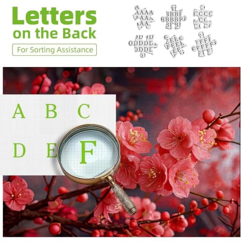 Rompecabezas de 1000 piezas para adultos de flor de cerezo japonés en formato de 38x52 cm 6