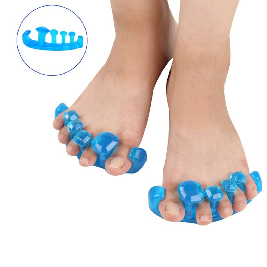 Separadores de dedos, separador de dedos, separador de dedos de gel, separador de dedos, adecuado for hombres y mujeres, dedos relajantes, pedicura, alivio de juanetes, alivio rápido del dolor de dedo