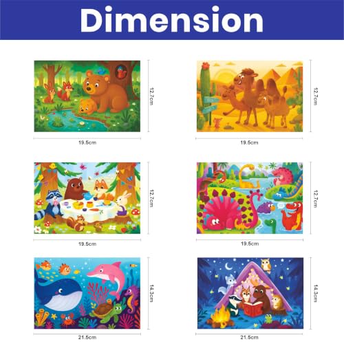 Image of Webby Animal Worlds Level Up Jigsaw Puzzles for Kids