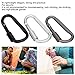 D Shaped Buckle Carabiner, Quick Hanging Lock Outdoor Equipment Tool Aluminum Alloy Carabiner for Attaching to Backpacks Key Rings and Water Bottles