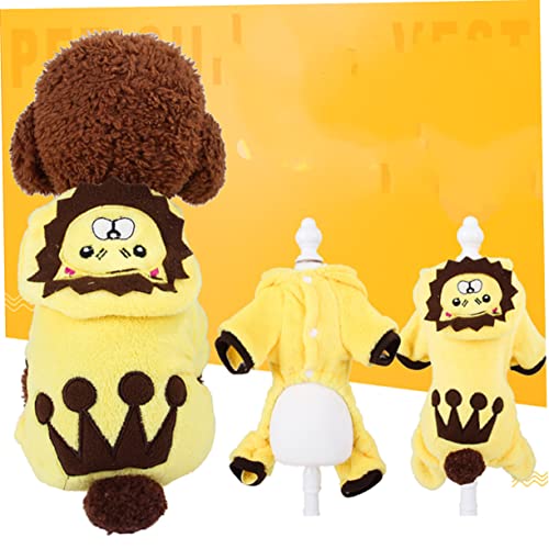 Disfraz León para Perro XS LIOOBO miniatura 3