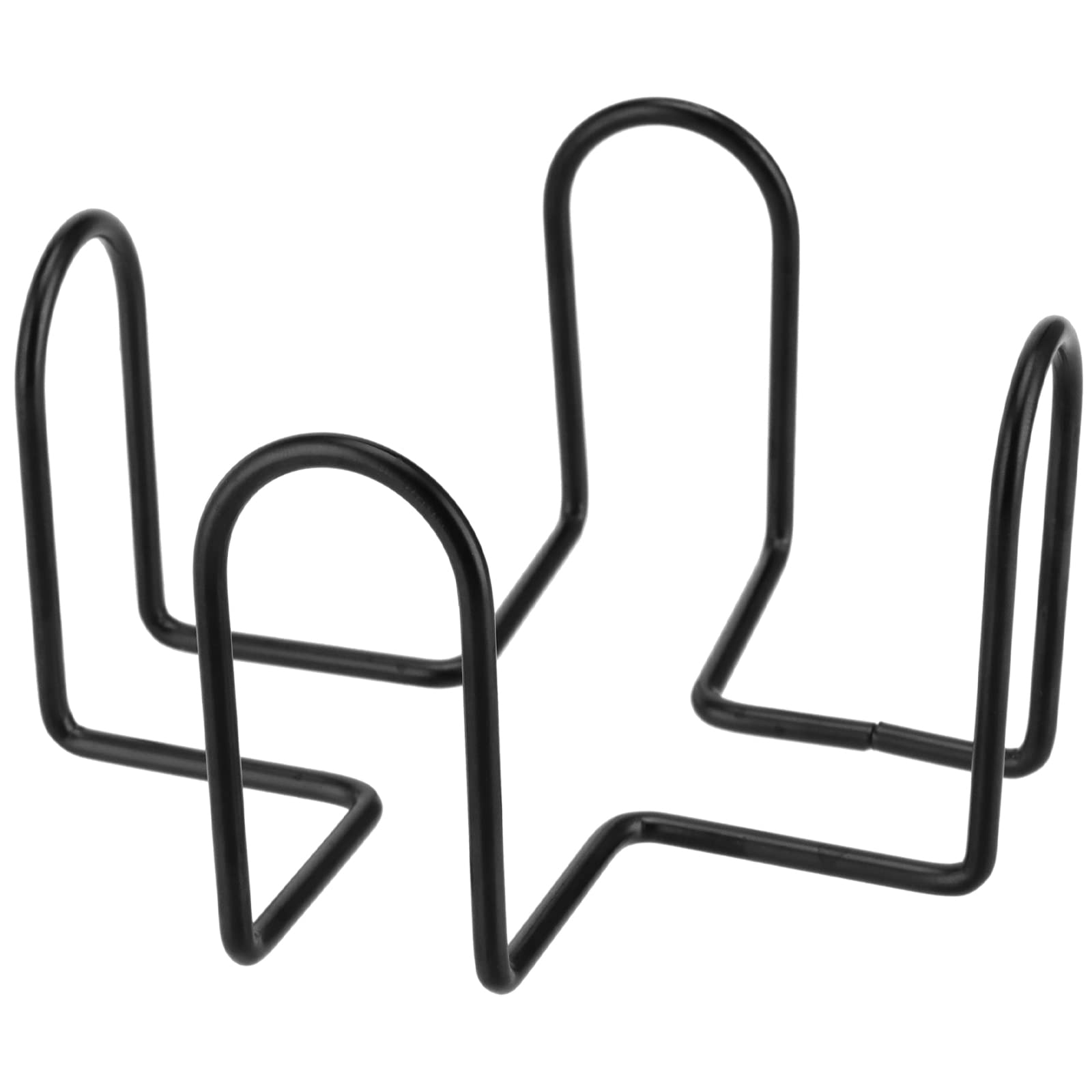 Lot 8 Dessous De Verre Silicone Ronds 10 Cm – Antidérapants, Résistants Chaleur -60°C à +260°C, Support Inclus, Noir