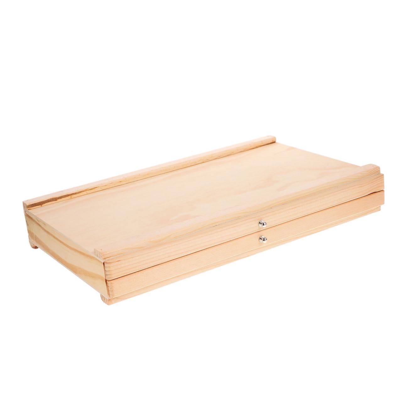LIFKOME Boîte de Rangement Bois pour Fournitures Artistiques avec Double Portable et Pratique pour Artistes et Étudiants Organise Crayons Pinceaux et Matériel de Dessin