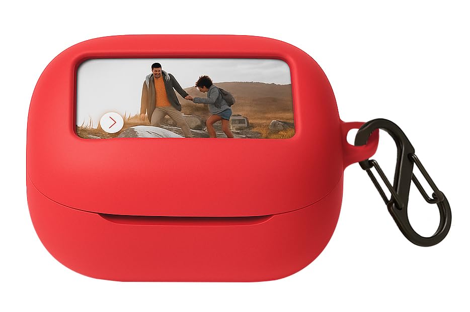 Case Cover Compatible with JBL Live Beam 3 | Live Flex 3 | Live Buds 3 (Red)