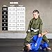 Elite Sports IBJJF Ultra Light BJJ Brazilian Jiu Jitsu Gi for Kids with Preshrunk Fabric and Free Belt (Blue,C000)