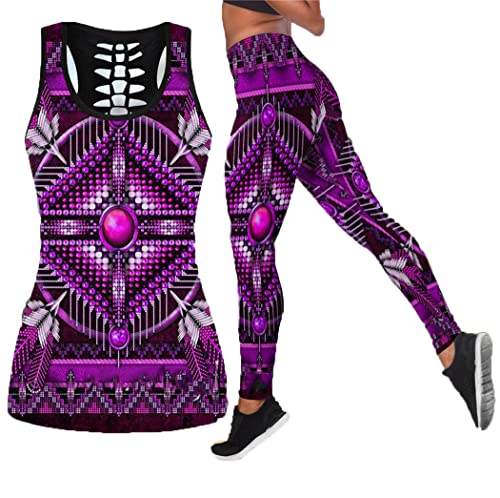 Pantalon de yoga galbant et débardeur sexy résolvant l'inconfort du sport en 3XL