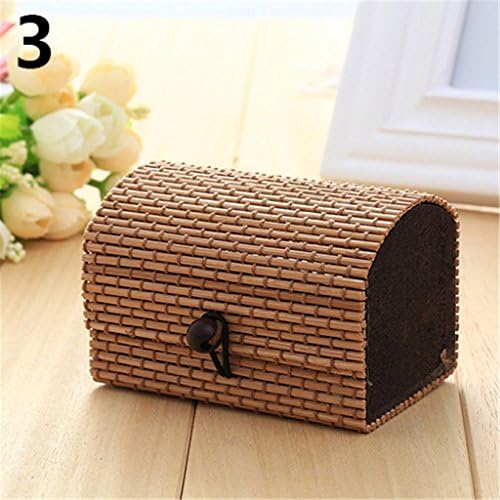 Goodtimes28 Novelty Bamboo Wooden Large Capacity Case Creativr Jewelry Box Storage Organizer