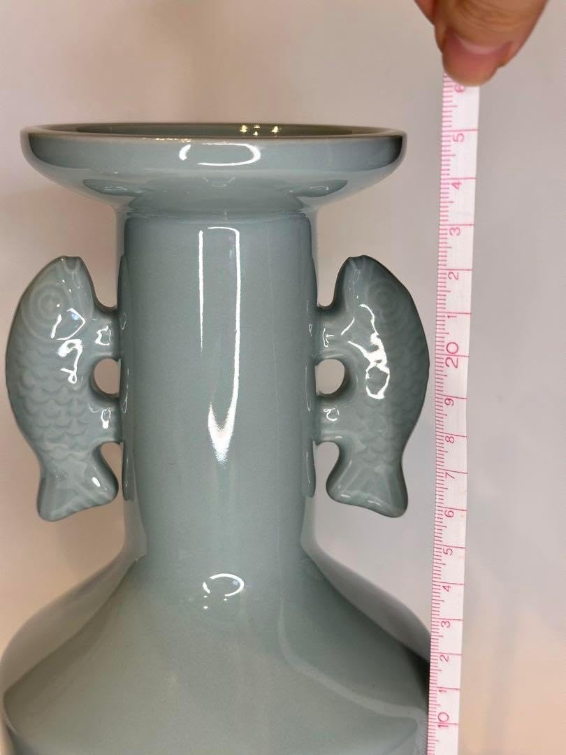 茶道具 花入 薩摩 沈寿官 草花文