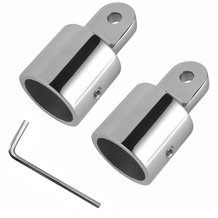 Buy Yanyu 2 Pcs 1 inch Bimini Top Eye End Cap Boat Fitting Stainless