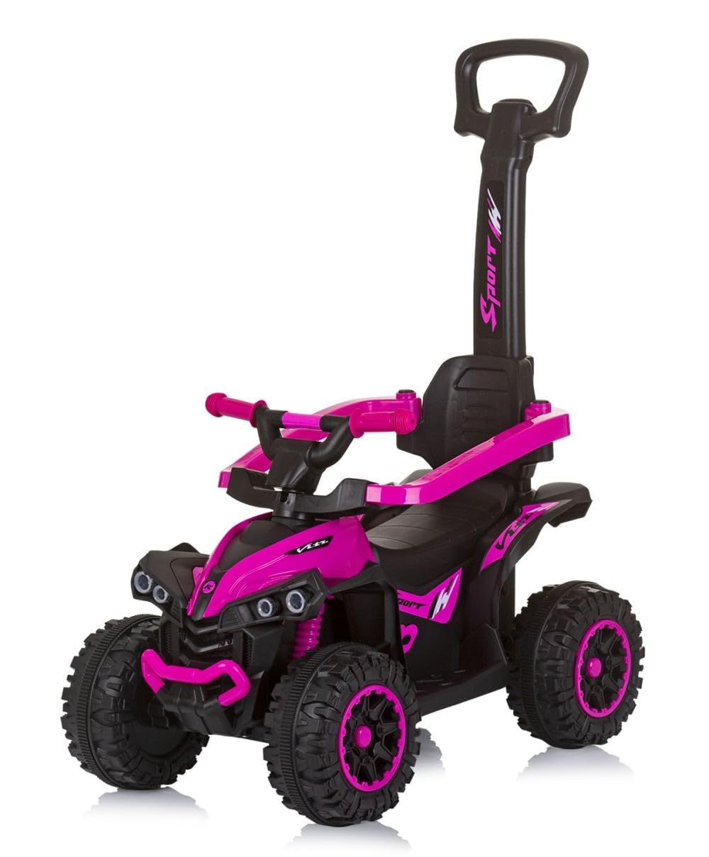 Chipolino ATV Pink, Multi-Functional Ride-On Driver, Stimulates Motor Skills, Meets EU Standards