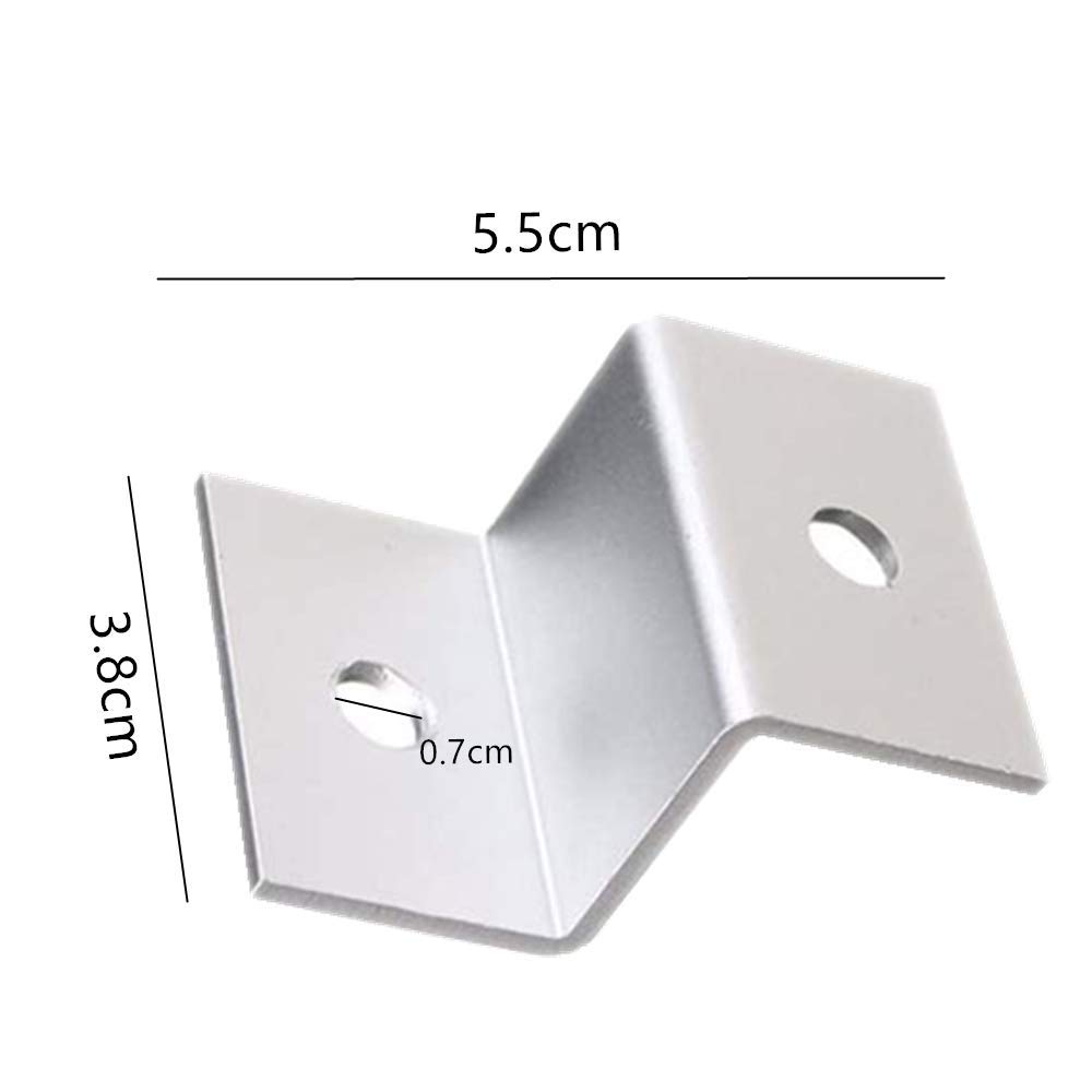 4 Staffe A Z Per Pannelli Solari - In Lega Alluminio, Con Bulloni, Per Tetto Barca O Camper, Fino A 200W - Foto 6