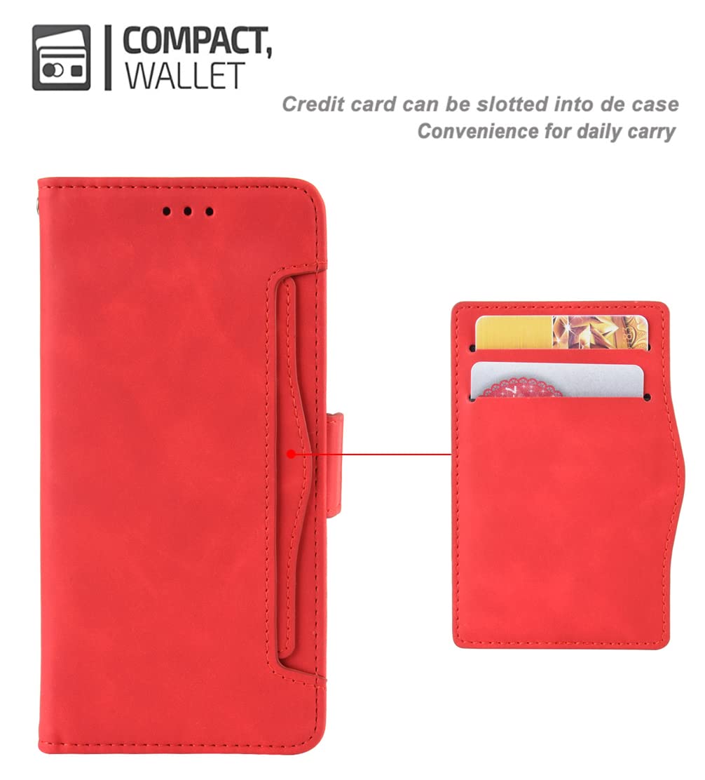 BRAND SET Cover per Ulefone Note 16 Pro Custodia Portafoglio con Cordino da Polso, Pelle PU Bumper Flip Magnetica Protettiva Cover Case per Ulefone Note 16 Pro(Blu