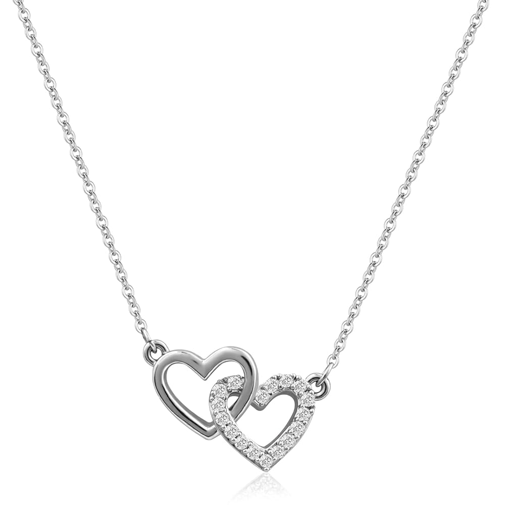 TATIANA☆[SILVER925] Heart Cubic Petit Plump Heart Necklace TATIANA】Heart Cubic Petit Plump Heart Necklace NZ2021