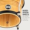 Meinl Percussion Bongos Marathon Series - 2 hand drums with 6.75 and 8 inches - including tuning key - Siam Oak, Natural matte (FWB190SNT-M) #1