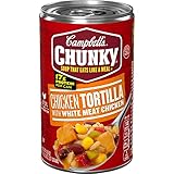 Campbell's Chunky Soup, Chicken Tortilla Soup with White Meat Chicken, 18.6 Ounce Can