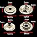 108pcs 15mm Stainless Steel Fastener Snap Press Stud Cap Button Marine Boat Canvas Line 24(4 Components, 27pcs for Each)
