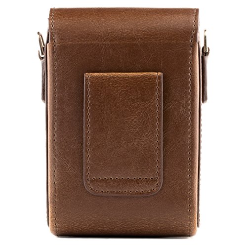MegaGear Leather Camera Case with Strap Compatible with Canon PowerShot G7 X Mark III, G7 X Mark II, G7 X,Dark Brown by MegaGear - Image 2