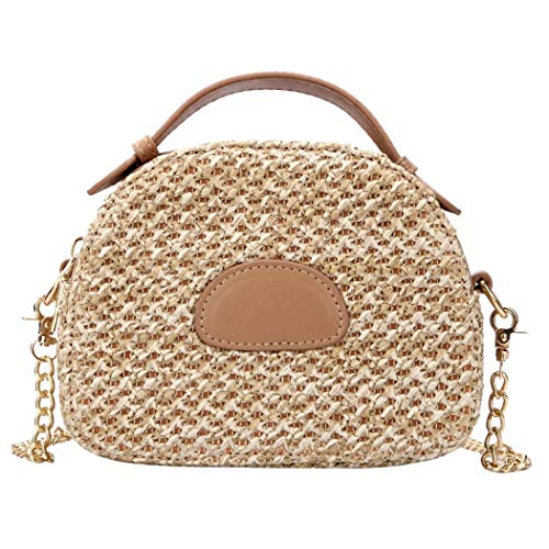 Verus - Bolso al hombro de Paja para mujer Marrón marrón Talla única