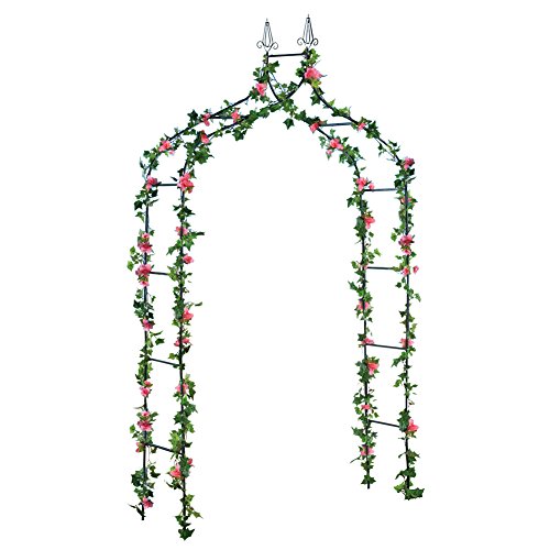 Collections Etc Elegant Garden Arch Trellis - Peaked Top, 56 1/2