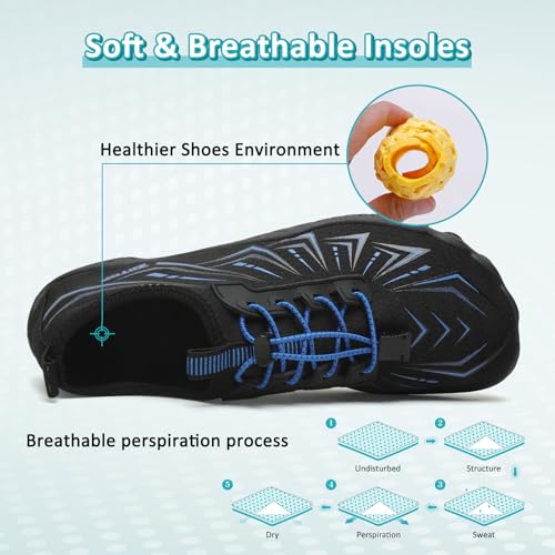Image of ziitop Water Shoes for Men Women Beach Barefoot Swim Rock Climbing Pool Shoes Socks, Anti-Slip Breathable Quick Dry Lightweight Slip-on, Outdoor Sport Hiking Walking Boating Fishing Diving Surfing
