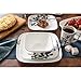 Corelle Kyoto Night Chip & Break Resistant 16pc Dinner Set, Service for 4, Porcelain, Grey & Blue, 16-piece