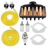 Powtol 575296301 Air Filter with Fuel Line Kit for Poulan Pro PP5020AV PP4818A 2 Stroke Craftsman...