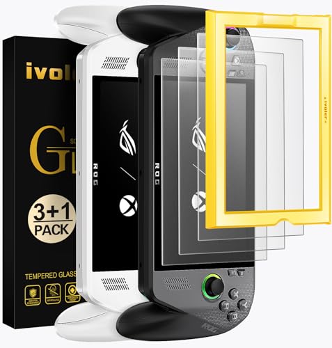 ivoler 3 Piezas Protector de Pantalla Compatible con ROG Xbox Ally/ROG Xbox Ally X 2025, Película Mate Anti-Huellas, Incluye Marco de Instalación Fácil, Cristal Vidrio Templado Premium