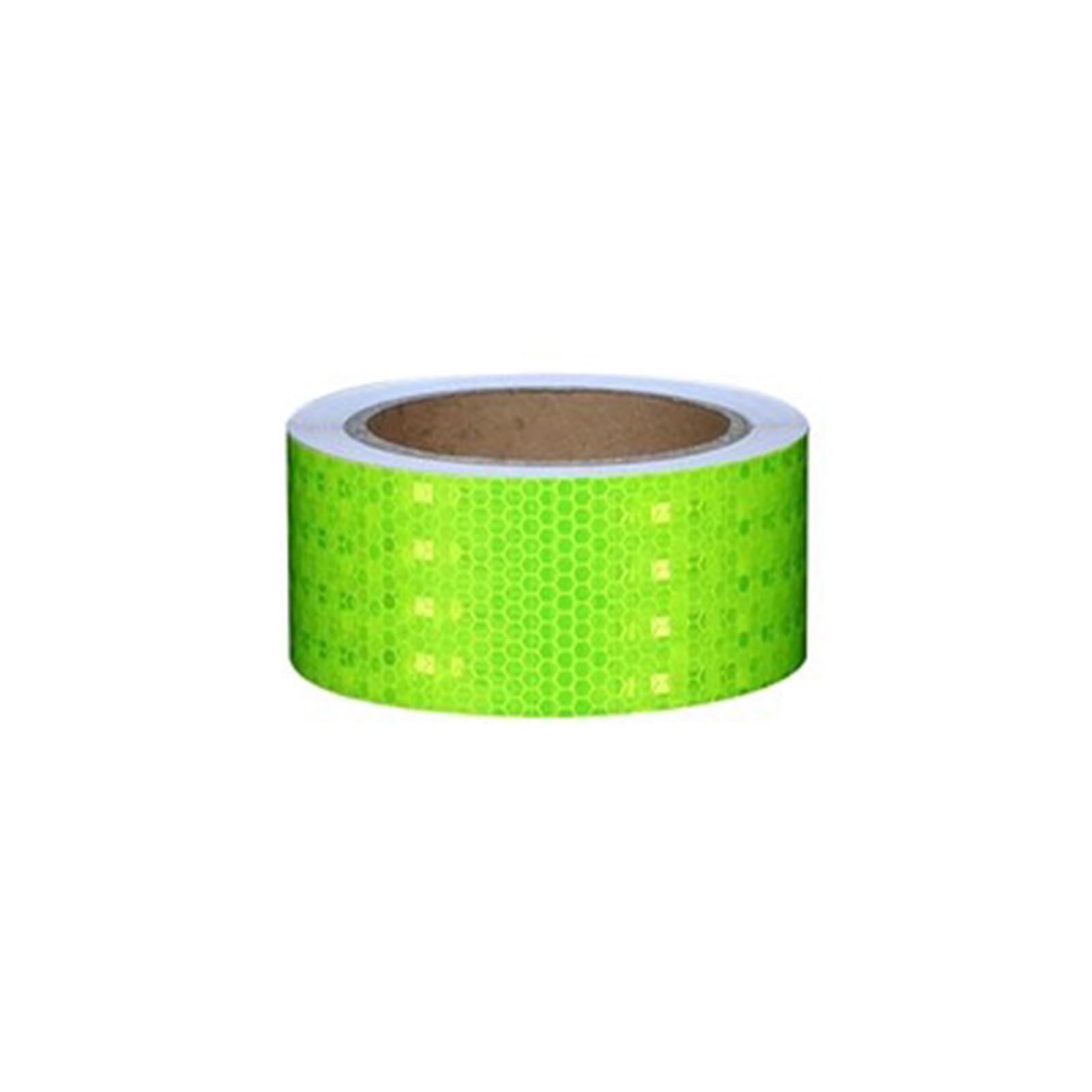 Yuzguhey Fluorescent Green Reflective Tape, Self Adhesive Fluorescent Reflector Warning Tape, Multicolor Multiple Sizes(,300Cm)
