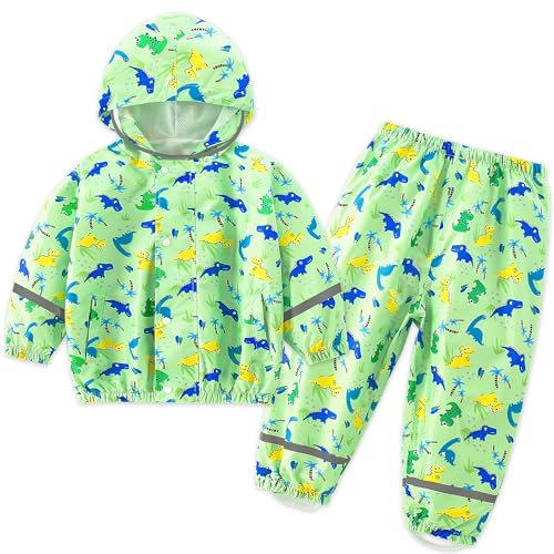 FILOWA Kinder Regenanzug Baby Jungen Wasserdicht Regenjacke und Regenhose...