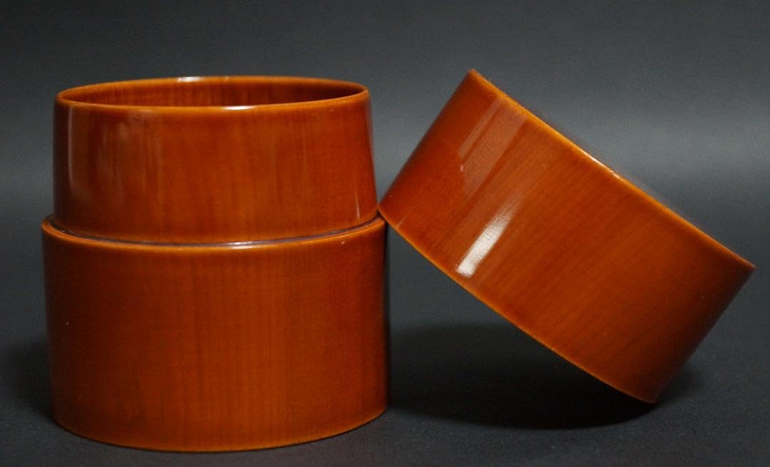 Amazon.co.jp: 木製 飛騨春慶塗 中次 棗 茶入 茶器/茶道具