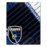 Northwest MLS San Jose Earthquakes Unisex-Adult Raschel Throw Blanket, 50" x 60", Scramble