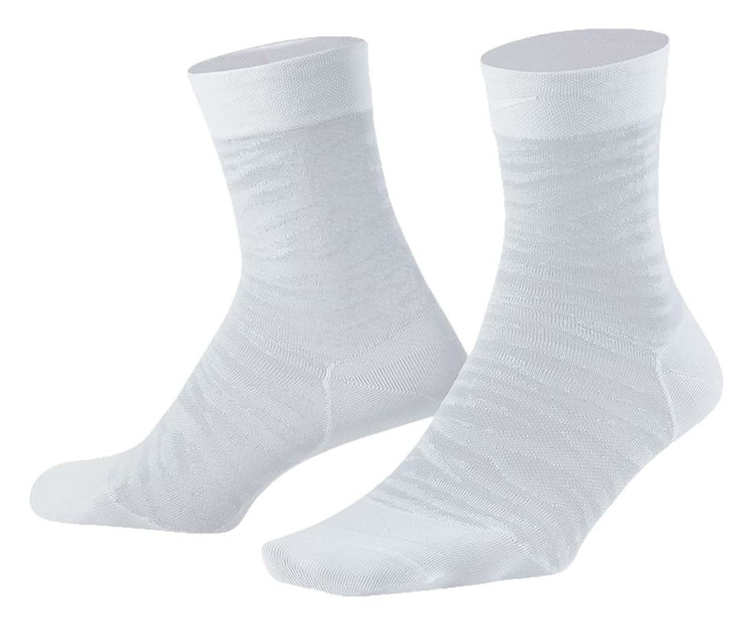 Nike 2-Pack Sheer Training Crew Womens Athletic Socks Size M, Color: Grey