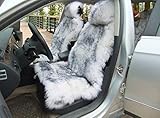 OKAYDA Car Seat Cover Genuine Australia Sheepskin Seat Cover Luxury Long Wool Front Seat Covers for
