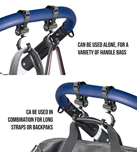 Set da 2 Ganci Universali per Borse, Borsette