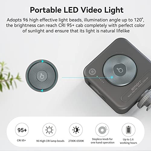 SMALLRIG R50 Zestaw do Vloggingu Aparatów dla Canon R50, Elastyczny Statyw, Przenośny Statyw Stołowy i Podróżny z Lampą LED do Kamery i Futrzaną Szybą Przednią do Nagrywania Wideo i Vlogowania - 4213