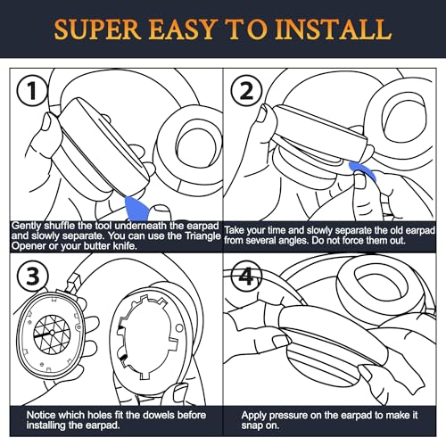 Image of SOULWIT Earpads Replacement for JBL Tune 700(700BT) /710(710BT) /720(720BT) /750(750BT,750BTNC) /760(760NC) /770(770NC) Headphones, Ear Pads Cushions with Softer Noise Isolation Foam - T700 CG Black