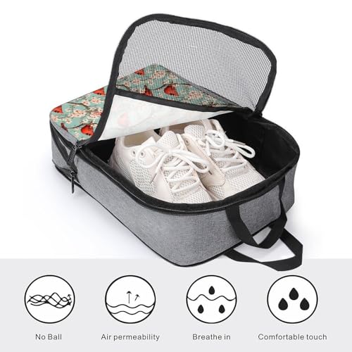 Sac à chaussures de golf et voyage rouge cardinal pour valise - 4