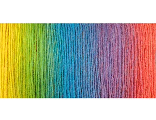 Image of NICEEC 3 Skeins 100% Wool Rainbow Yarn Soft Gradient, Self-Striping, Colorful Single Ply Yarn for Crochet & Knitting - 11#