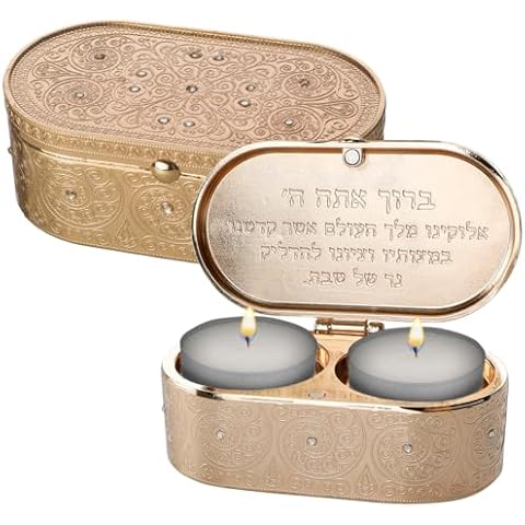 MASORET Travel Size Candle Holders Set Cover