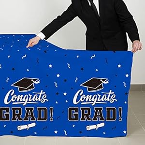 Graduationpartydecorationsgongratsgradtablecoverforgraduationpartysupplies3pcsclassbluetablecloths54x108 Urban Country Home Decor Graduation party decorations gongrats grad tablecover for graduation party supplies 3 pcs class blue table cloths 54×108 urban country home decor