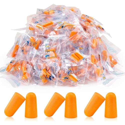 Poraceous 60 Pares Tapones Oidos Cancelacion de Ruido, Tapones Oídos Ruido Dormir, 38 dB SNR Oídos de Espuma Suave, Reutilizables y Ultra Suaves, para Viajar Estudiar Trabajo
