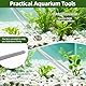 Flintronic 7 Stück Aquarium Aquascaping Tools, 4-in-1-Aquarium Schere Zangen Spatel Pinzette, mit Aufbewahrungsbeutel & Fischnetz, Aquarium Reinigungsset, für Fisch Tank Reinigung Pflanze Trimmen