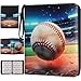 Baseball Card Binder with Sleeves, 900 Pocket Baseball Card Holder for Trading Cards, 9 Pocket with 50 Removable Sleeves Zipper Book Folder Collector Album 3 Ring Binder Organizer Storage Kids Gift